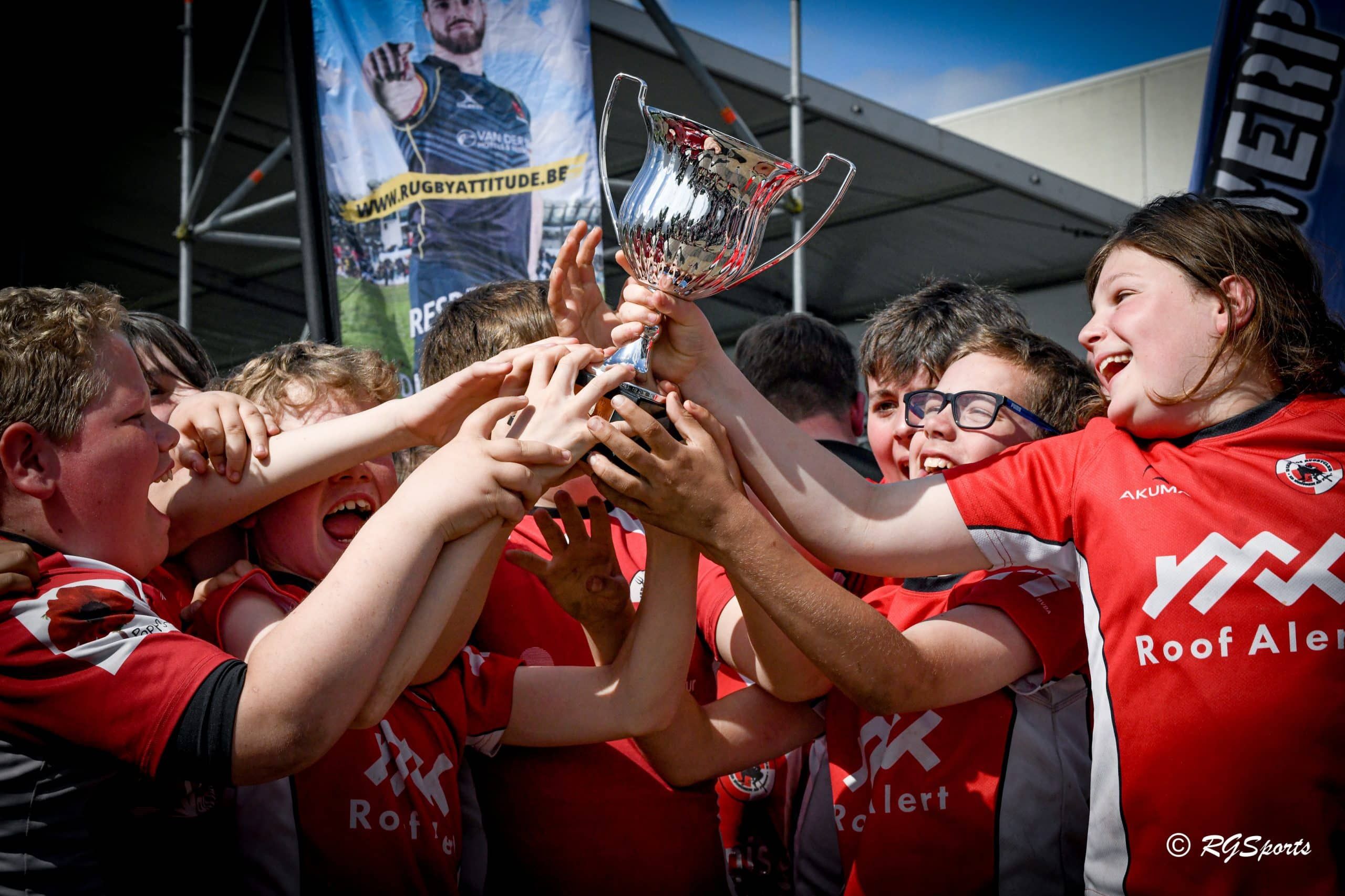 Spelers van de ploeg U12 in actie