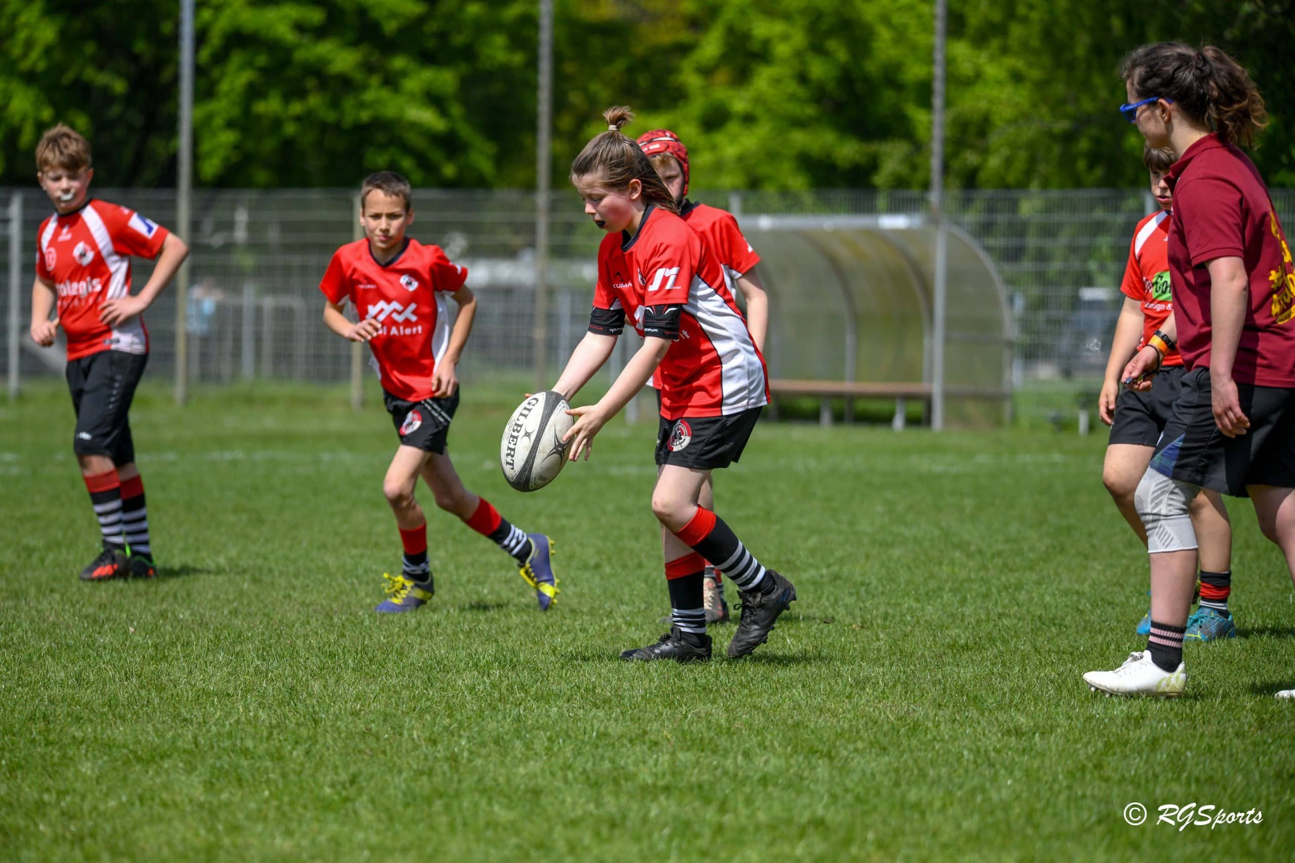 Spelers van de ploeg U14 in actie
