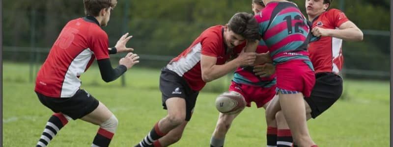 Spelers van de ploeg U18 in actie
